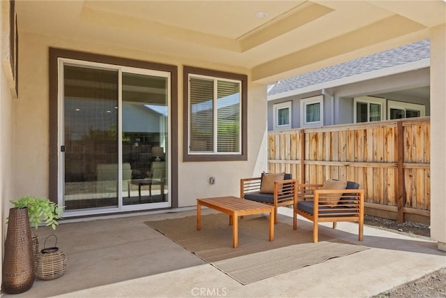 3445 Chamberlain Run, Chico, CA 95973 - view of patio featuring fence and an outdoor living space