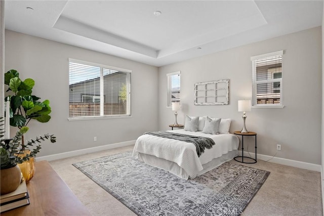 3445 Chamberlain Run, Chico, CA 95973 - bedroom with a raised ceiling, carpet floors, and baseboards