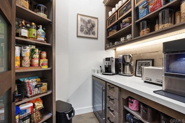 1240 Berryman Cyn, Encinitas, CA 92024 - storage area with beverage cooler