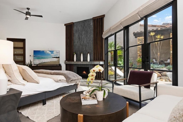 1240 Berryman Cyn, Encinitas, CA 92024 - bedroom with a fireplace