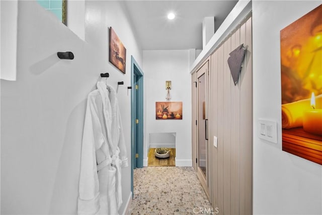 791 Cypress Rd, Lake Arrowhead, CA 92321 - hallway with recessed lighting and baseboards