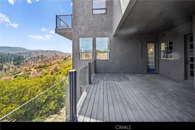 791 Cypress Rd, Lake Arrowhead, CA 92321 - deck with a mountain view