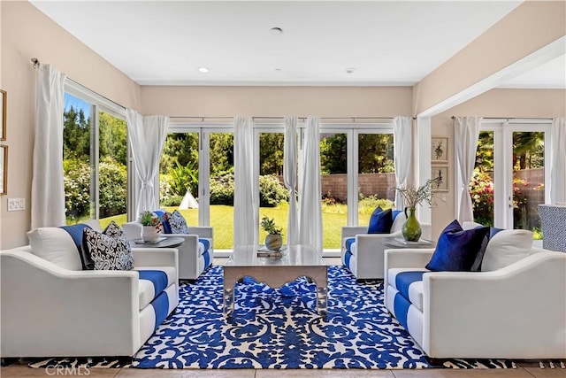 view of sunroom / solarium