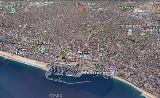 aerial view of property's location