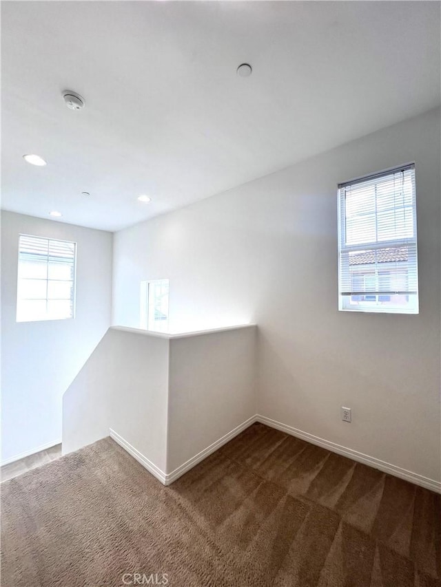 2873 S Via Belamaria, Ontario, CA 91762 - empty room with carpet floors, a smoke detector, baseboards, and recessed lighting