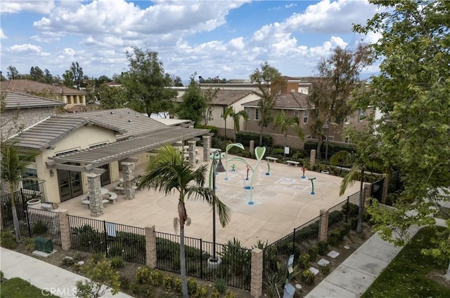 2873 S Via Belamaria, Ontario, CA 91762 - surrounding community featuring a patio area, a residential view, and a pergola