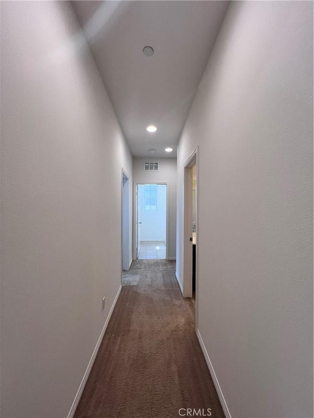 2873 S Via Belamaria, Ontario, CA 91762 - hall with baseboards, carpet, and recessed lighting