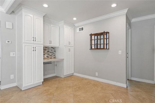 20081 Winfield Ct Unit 2, Yorba Linda, CA 92886 - corridor featuring recessed lighting, crown molding, light tile patterned floors, and baseboards