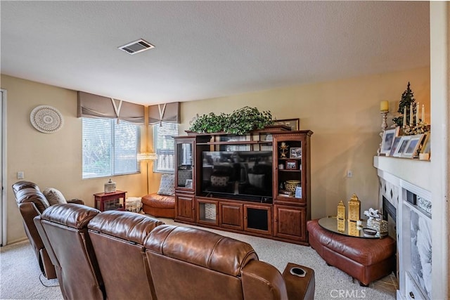 15108 Lighthouse Ln, Lake Elsinore, CA 92530 - living area with carpet and a fireplace