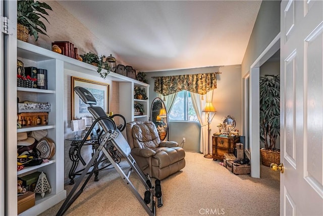 15108 Lighthouse Ln, Lake Elsinore, CA 92530 - sitting room featuring vaulted ceiling and carpet flooring