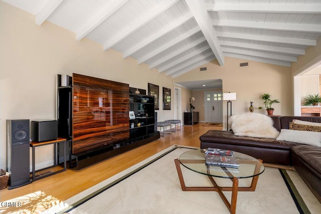 living room featuring wood finished floors