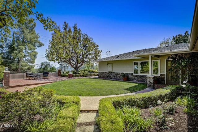 5109 Redwillow Ln, La Canada Flintridge, CA 91011 - view of grassy yard featuring a deck