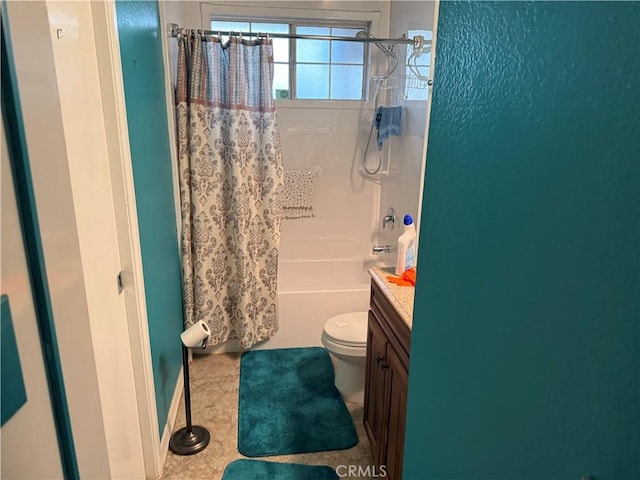 17861 Fresno St, Hesperia, CA 92345 - full bathroom with shower / bath combo, toilet, and vanity