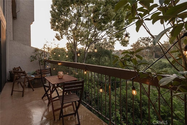 view of balcony