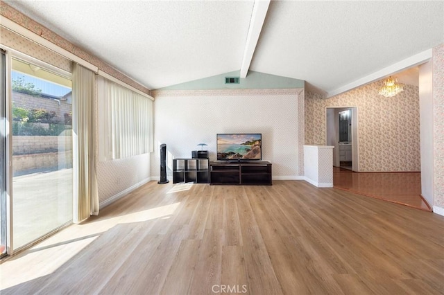 1029 Cogburn Ln, Diamond Bar, CA 91765 - living room with wallpapered walls, wood finished floors, baseboards, and a textured ceiling