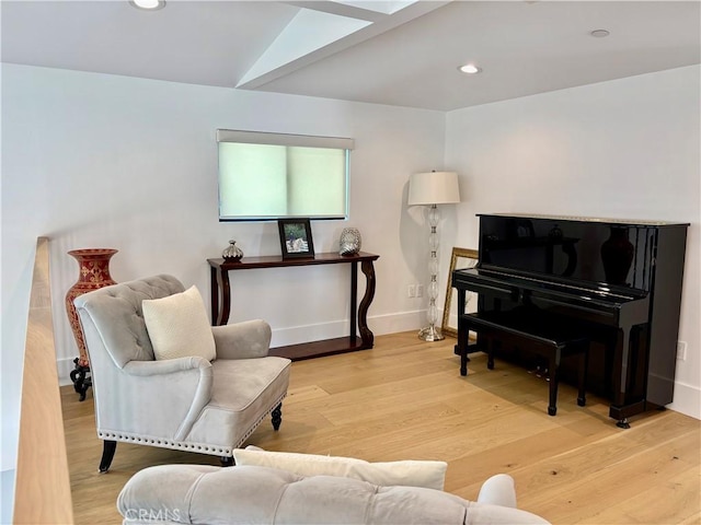 2621 Gates Ave Unit B, Redondo Beach, CA 90278 - living area with light wood finished floors, recessed lighting, and baseboards