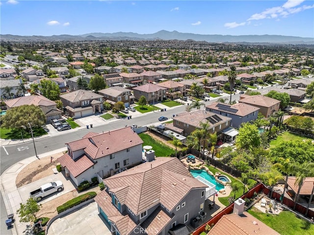 8489 Syracuse St, Riverside, CA 92508 - aerial perspective of suburban area featuring mountains