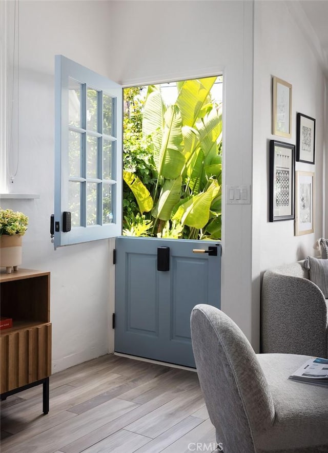 565 Lombardy Ln, Laguna Beach, CA 92651 - doorway featuring light wood finished floors