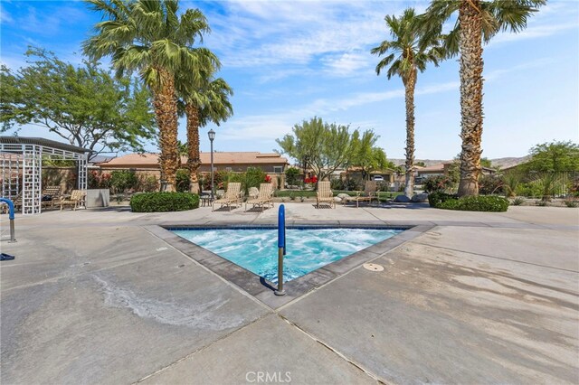 62892 Loftwood St, Desert Hot Springs, CA 92240 - view of swimming pool with a patio and a pool