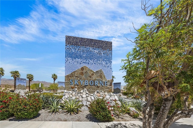 62892 Loftwood St, Desert Hot Springs, CA 92240 - community sign featuring a mountain view