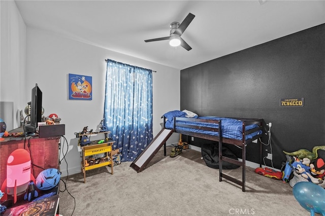 62892 Loftwood St, Desert Hot Springs, CA 92240 - carpeted bedroom featuring ceiling fan