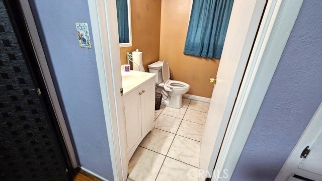 3350 Linda Vis, Los Angeles, CA 90032 - bathroom featuring vanity, toilet, and tile patterned floors