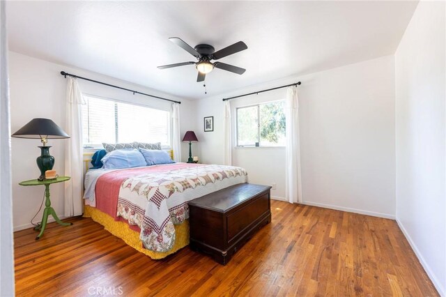 3080 State Highway 45, Glenn, CA 95943 - bedroom featuring wood finished floors, baseboards, and a ceiling fan