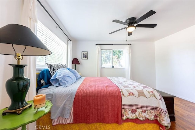 3080 State Highway 45, Glenn, CA 95943 - bedroom featuring wood finished floors and a ceiling fan