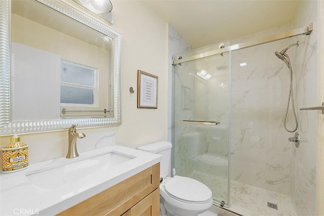 19347 Andrada Dr, Rowland Heights, CA 91748 - bathroom with toilet, a marble finish shower, and vanity