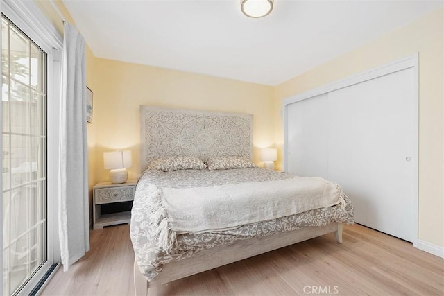 19347 Andrada Dr, Rowland Heights, CA 91748 - bedroom featuring wood finished floors, a closet, and baseboards