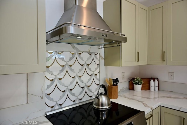21651 Hilaria, Huntington Beach, CA 92646 - kitchen with range hood and light stone countertops