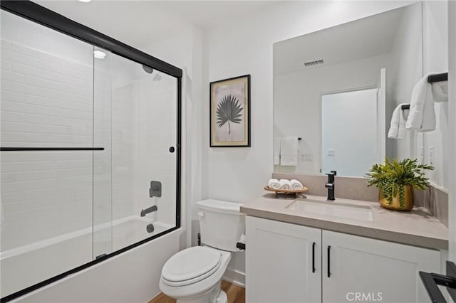 80218 Whisper Rock Way, La Quinta, CA 92253 - full bath with vanity, toilet, and enclosed tub / shower combo