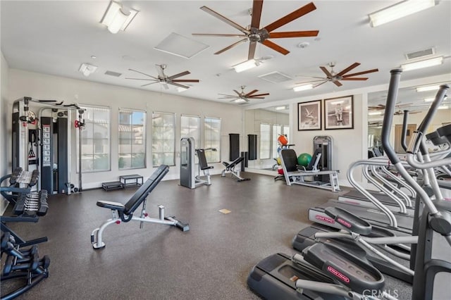 80218 Whisper Rock Way, La Quinta, CA 92253 - gym with ceiling fan