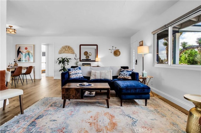 61475 Alta Vista Dr, Joshua Tree, CA 92252 - living room with wood finished floors and baseboards