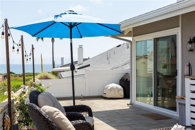 379 Camino, San Clemente, San Clemente, CA 92672 - view of patio featuring a water view and fence