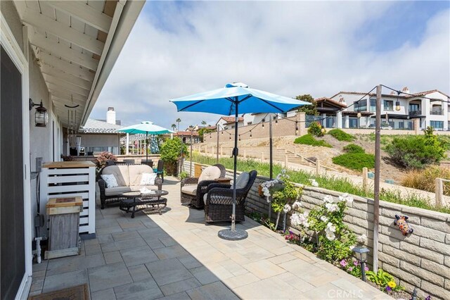 379 Camino, San Clemente, San Clemente, CA 92672 - view of patio / terrace with outdoor lounge area and fence