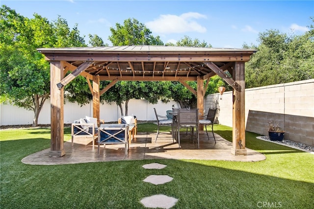 27335 Wedgewood Way, Murrieta, CA 92562 - view of yard with a gazebo and a patio