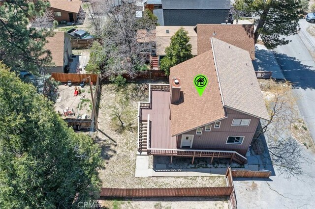 32947 Squirrel Ln, Arrowbear, CA 92308 - view from above of property