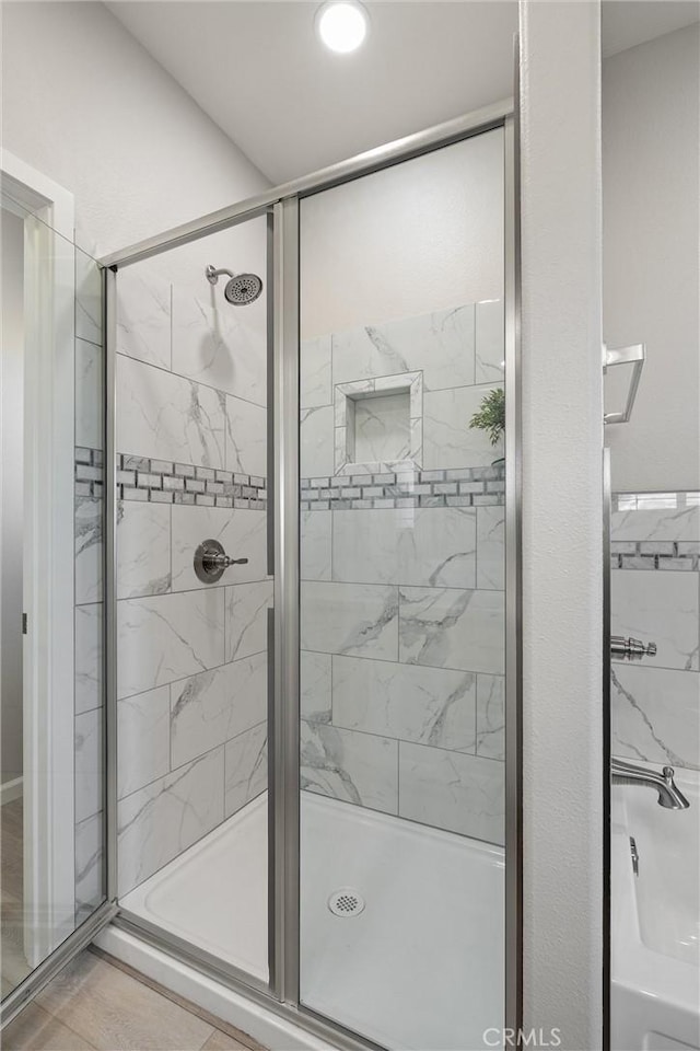 5122 Feather Rock Ct, Paradise, CA 95969 - bathroom with a shower stall