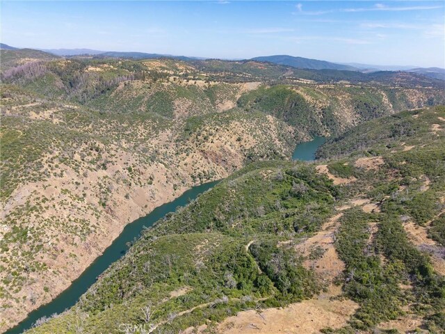 5122 Feather Rock Ct, Paradise, CA 95969 - aerial overview of property's location featuring a water and mountain view
