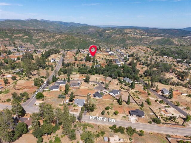5122 Feather Rock Ct, Paradise, CA 95969 - aerial view of property and surrounding area with mountains