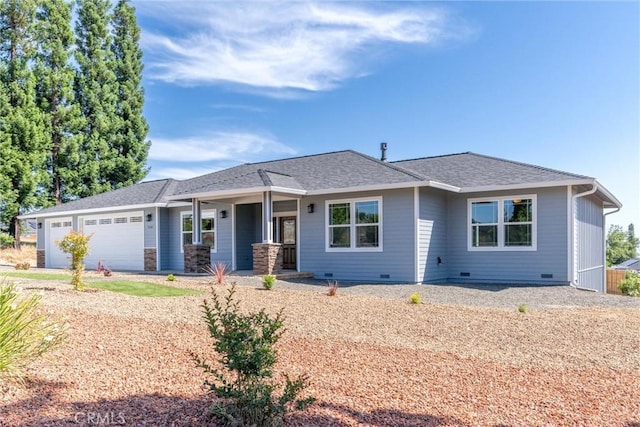 5122 Feather Rock Ct, Paradise, CA 95969 - view of front of property with a garage and covered porch