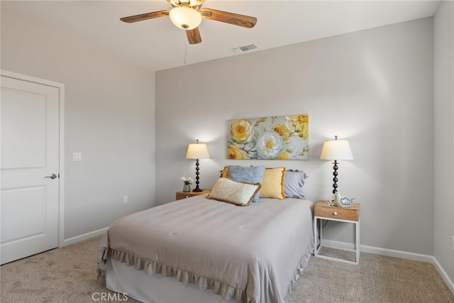 5122 Feather Rock Ct, Paradise, CA 95969 - bedroom featuring carpet flooring, baseboards, and a ceiling fan
