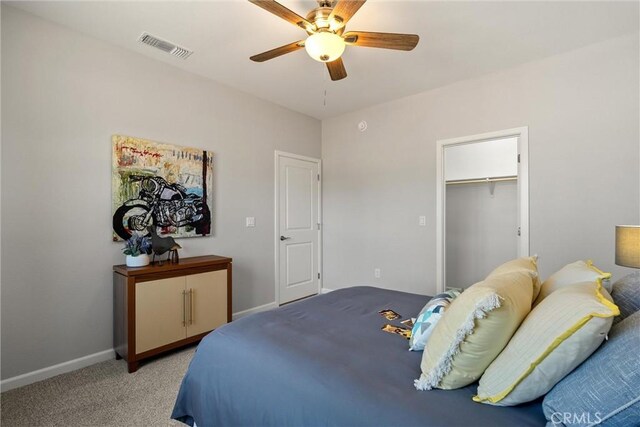 5122 Feather Rock Ct, Paradise, CA 95969 - bedroom featuring carpet floors, baseboards, and ceiling fan