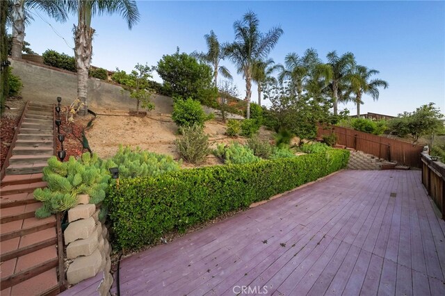 40493 Calle Katerine, Temecula, CA 92591 - deck with a fenced backyard and stairway