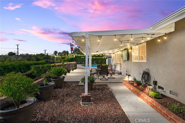 4571 Mimosa Dr, Yorba Linda, CA 92886 - view of patio terrace at dusk