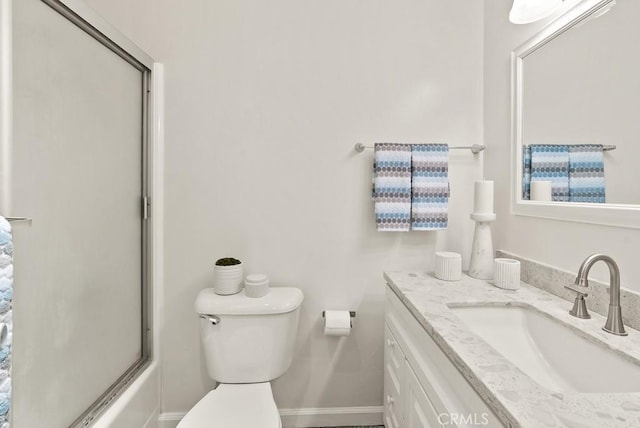 18620 Hatteras St Unit 223, Tarzana, CA 91356 - full bath with toilet, vanity, and shower / bath combination with glass door