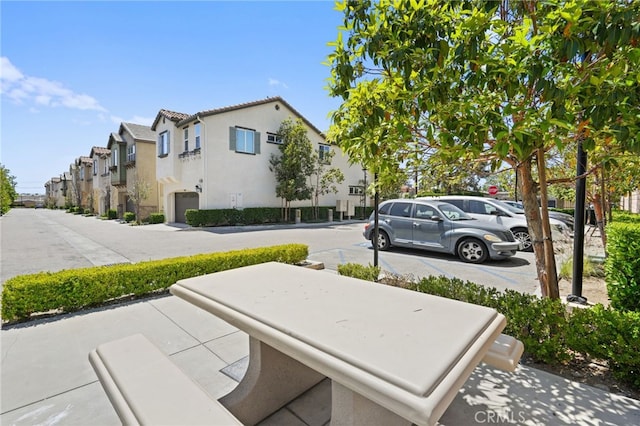 view of patio with a residential view