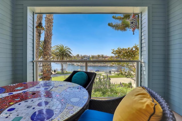 1524 Seabridge Ln, Oxnard, CA 93035 - balcony with a water view and outdoor dining space