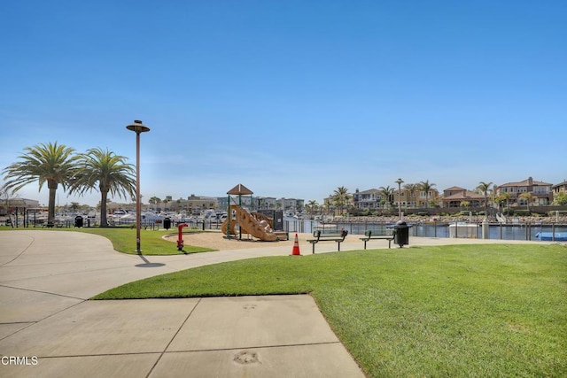 1524 Seabridge Ln, Oxnard, CA 93035 - view of home's community with a lawn, a water view, and a residential view